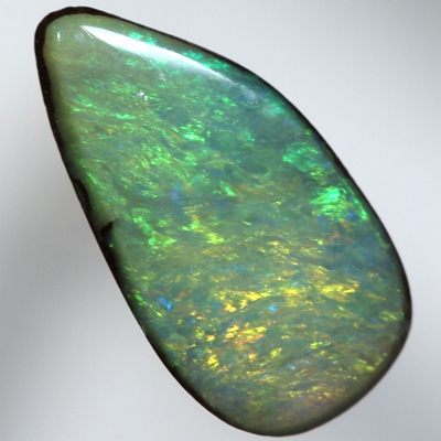 SOLID BOULDER OPAL Orange and green, bright fire always showing